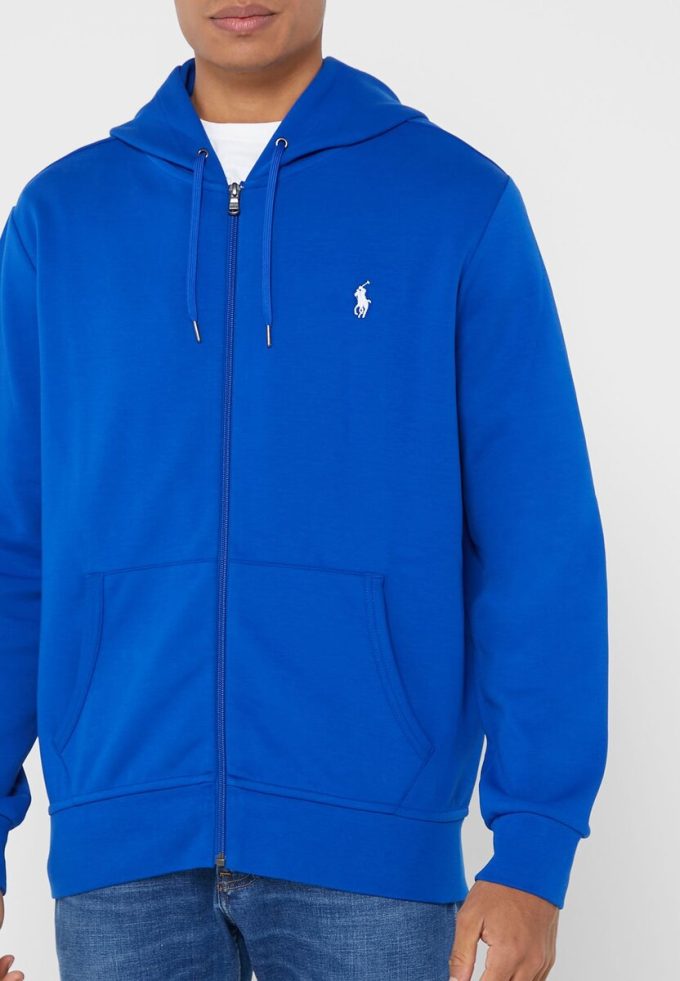 Hanorac albastru Ralph Lauren Essential pentru bărbați