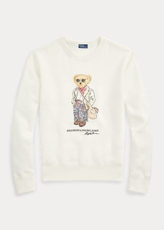 Hanorac crew pentru femei Ralph Lauren Polo Bear Fleece crewneck
