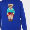 Hanorac cu capota cu grafic Ralph Lauren albastru pentru bărbați Hanorac cu capota cu grafic Ralph Lauren albastru pentru bărbați