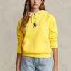 Hanorac cu glugă din lână Ralph Lauren, de culoare galbenă, pentru damă Hanorac cu glugă din lână Ralph Lauren, de culoare galbenă, pentru damă