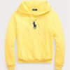 Hanorac cu glugă din lână Ralph Lauren, de culoare galbenă, pentru damă Hanorac cu glugă din lână Ralph Lauren, de culoare galbenă, pentru damă