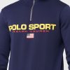 Hanorac cu jumătate de fermoar cu logo Ralph Lauren pentru bărbați Hanorac cu jumătate de fermoar cu logo Ralph Lauren pentru bărbați