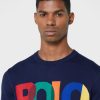 Hanorac cu logo Ralph Lauren pentru bărbați bleumarin Hanorac cu logo Ralph Lauren pentru bărbați bleumarin
