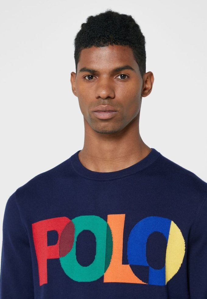 Hanorac cu logo Ralph Lauren pentru bărbați bleumarin Hanorac cu logo Ralph Lauren pentru bărbați bleumarin