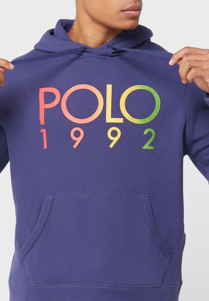 Hanorac cu logo Ralph Lauren pentru bărbați bleumarin Hanorac cu logo Ralph Lauren pentru bărbați bleumarin