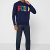 Hanorac cu logo Ralph Lauren pentru bărbați bleumarin Hanorac cu logo Ralph Lauren pentru bărbați bleumarin