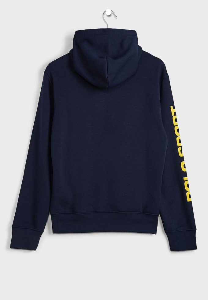 Hanorac cu mânecă cu logo Ralph Lauren pentru bărbați bleumarin