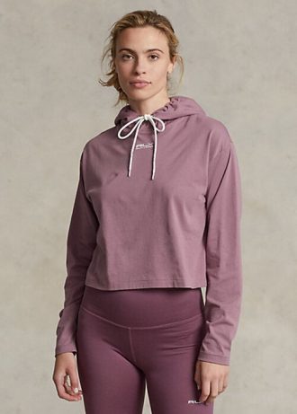 Hanorac din jerseu de bumbac decupat Ralph Lauren pentru femei Rose