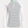 Hanorac din jerseu stretch cu dungi Ralph Lauren alb / bleumarin / roz Hanorac din jerseu stretch cu dungi Ralph Lauren alb / bleumarin / roz