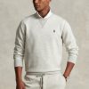 Hanorac gri pentru bărbați Ralph Lauren, cu tricot dublu Hanorac gri pentru bărbați Ralph Lauren, cu tricot dublu