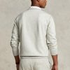 Hanorac gri pentru bărbați Ralph Lauren, cu tricot dublu Hanorac gri pentru bărbați Ralph Lauren, cu tricot dublu