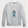 Hanorac gri pentru bărbați Ralph Lauren Polo Bear Fleece Hanorac gri pentru bărbați Ralph Lauren Polo Bear Fleece