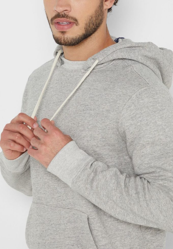 Hanorac gri Ralph Lauren Essential pentru bărbați Hanorac gri Ralph Lauren Essential pentru bărbați