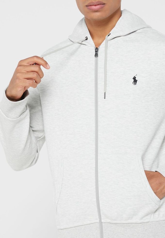 Hanorac gri Ralph Lauren Essential pentru bărbați Hanorac gri Ralph Lauren Essential pentru bărbați