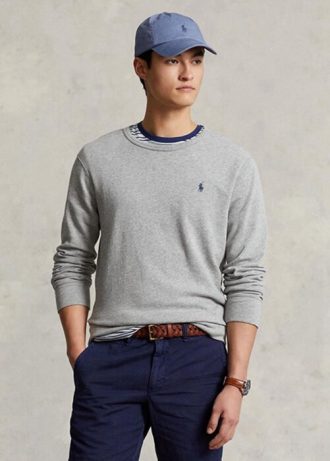 Hanorac gri Ralph Lauren Spa Terry pentru bărbați