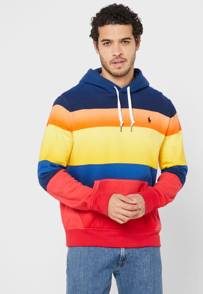 Hanorac multicolor pentru bărbați Ralph Lauren Color Block Hanorac multicolor pentru bărbați Ralph Lauren Color Block