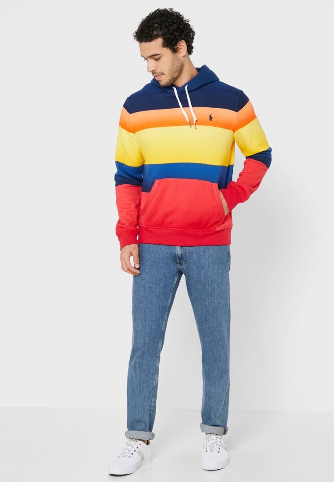 Hanorac multicolor pentru bărbați Ralph Lauren Color Block Hanorac multicolor pentru bărbați Ralph Lauren Color Block