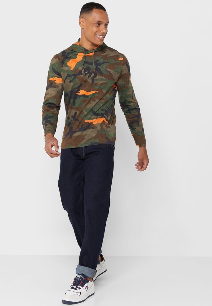 Hanorac multicolor Ralph Lauren Camo pentru bărbați Hanorac multicolor Ralph Lauren Camo pentru bărbați