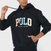 Hanorac negru cu logo Ralph Lauren pentru bărbați Hanorac negru cu logo Ralph Lauren pentru bărbați