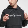 Hanorac negru cu logo Ralph Lauren pentru bărbați Hanorac negru cu logo Ralph Lauren pentru bărbați