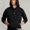 Hanorac negru pentru bărbați Ralph Lauren, din tricot dublu Hanorac negru pentru bărbați Ralph Lauren, din tricot dublu