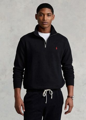 Hanorac negru pentru bărbați Ralph Lauren The Rl Fleece