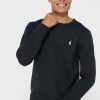 Hanorac negru Ralph Lauren Essential pentru bărbați Hanorac negru Ralph Lauren Essential pentru bărbați