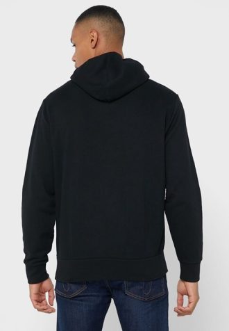 Hanorac negru Ralph Lauren Graphic pentru bărbați