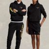 Hanorac negru Ralph Lauren Polo Sport Fleece pentru bărbați Hanorac negru Ralph Lauren Polo Sport Fleece pentru bărbați