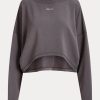 Hanorac oversize din fleece cu amestec stretch Ralph Lauren, gri închis, pentru femei