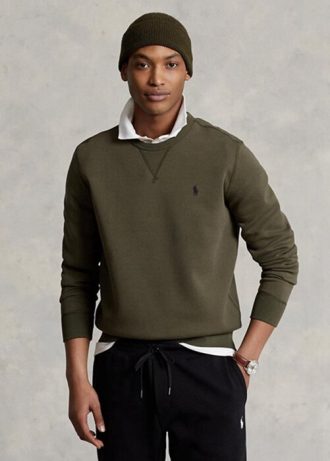 Hanorac pentru bărbați din tricot dublu Ralph Lauren Marled Olive Hanorac pentru bărbați din tricot dublu Ralph Lauren Marled Olive