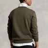 Hanorac pentru bărbați din tricot dublu Ralph Lauren Marled Olive Hanorac pentru bărbați din tricot dublu Ralph Lauren Marled Olive