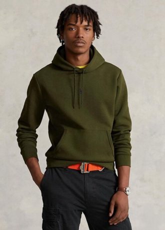 Hanorac pentru bărbați din tricot dublu Ralph Lauren Olive