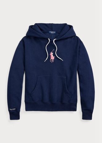 Hanorac pentru bărbați Ralph Lauren Pink PonyPink Pony Fleece pentru bărbați