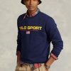 Hanorac pentru bărbați Ralph Lauren Polo Sport Fleece bleumarin Hanorac pentru bărbați Ralph Lauren Polo Sport Fleece bleumarin