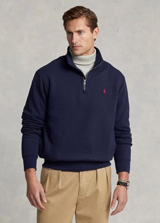 Hanorac pentru bărbați Ralph Lauren The Rl Fleece bleumarin Hanorac pentru bărbați Ralph Lauren The Rl Fleece bleumarin