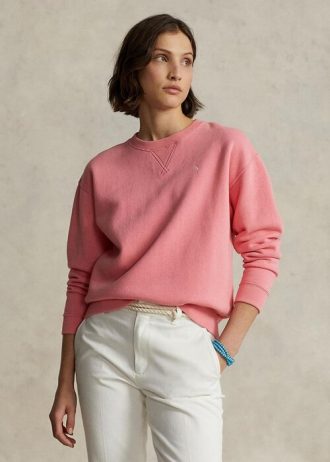 Hanorac pentru femei Ralph Lauren, cu pulover, cu guler rotund