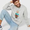 Hanorac Polo Bear cu imprimeu Ralph Lauren pentru bărbați gri