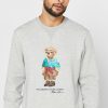 Hanorac Polo Bear cu imprimeu Ralph Lauren pentru bărbați gri