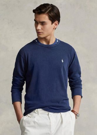 Hanorac Ralph Lauren Spa Terry pentru bărbați bleumarin Hanorac Ralph Lauren Spa Terry pentru bărbați bleumarin