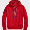 Hanorac roșu pentru bărbați Ralph Lauren Big Polo Crest Fleece Hanorac roșu pentru bărbați Ralph Lauren Big Polo Crest Fleece