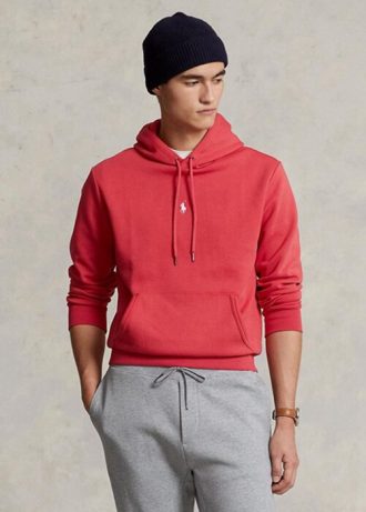 Hanorac roșu pentru bărbați Ralph Lauren, din tricot dublu