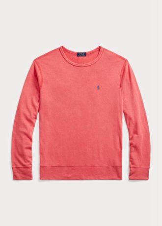 Hanorac roșu Ralph Lauren Spa Terry pentru bărbați