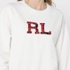 Hanorac tricotat cu grafic Ralph Lauren de damă bej Hanorac tricotat cu grafic Ralph Lauren de damă bej