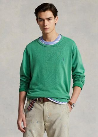 Hanorac verde Ralph Lauren Spa Terry pentru bărbați Hanorac verde Ralph Lauren Spa Terry pentru bărbați