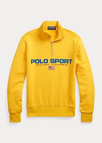Hanorace galbene Ralph Lauren Polo Sport Fleece pentru femei