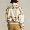 Hanorace pulover din lână, bej, Ralph Lauren, tonuri, cu motiv Fair Isle