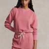 Hanorace roz pentru femei Ralph Lauren din bumbac organic