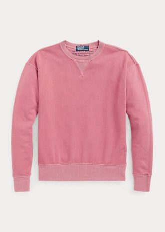 Hanorace roz pentru femei Ralph Lauren din bumbac organic