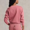 Hanorace roz pentru femei Ralph Lauren din bumbac organic